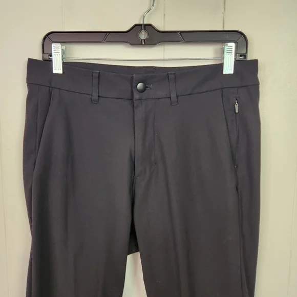 Lululemon Commission Pant Slim Warpstreme 34" Black Pants Mens Size 30 Active - Picture 4 of 9